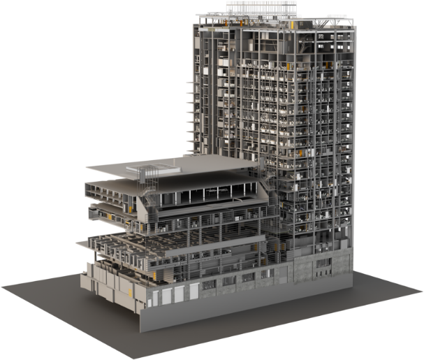 BIM Digital twin of healthcare facility. 